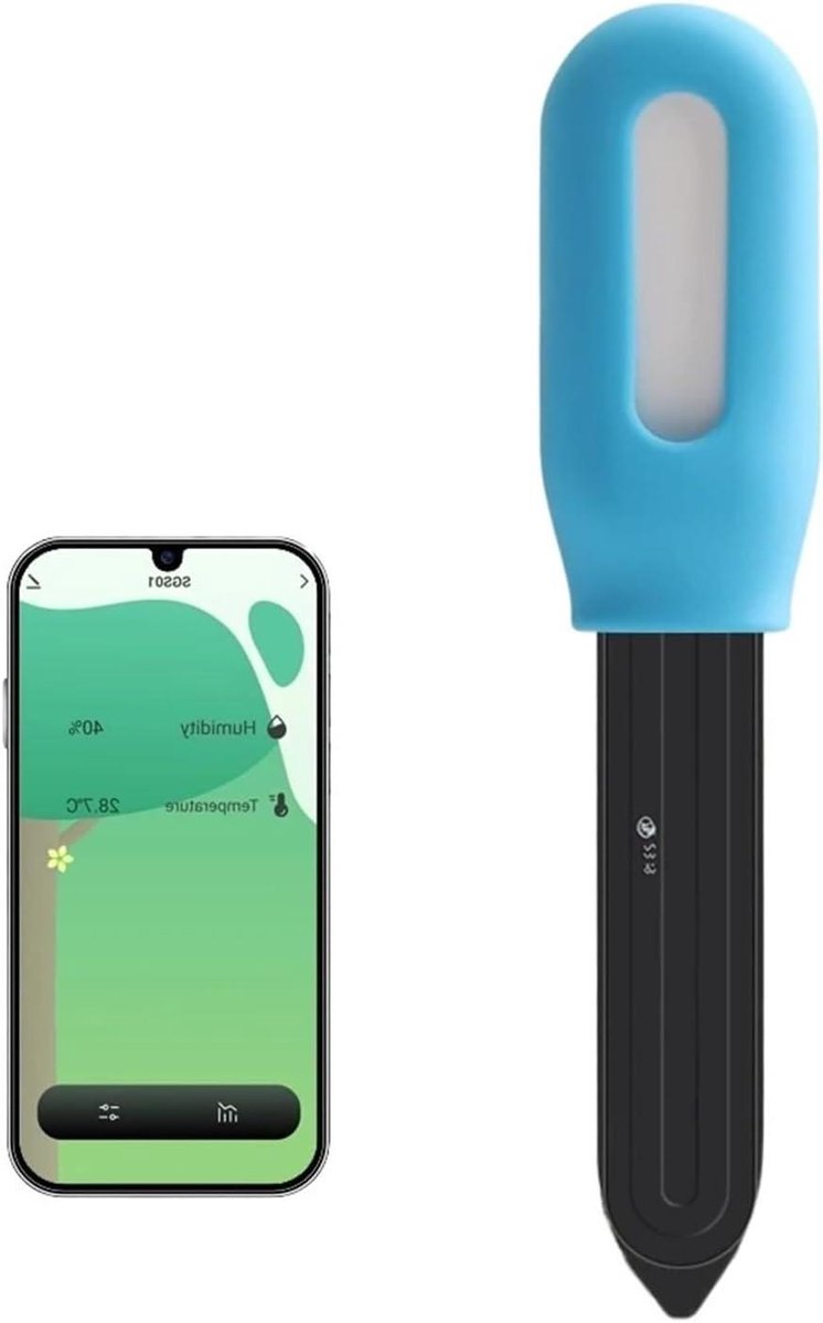 Bodemmeter - Grondsensor - Planten Verzorgen - Bluetooth Connectie - 16 cm - Wit