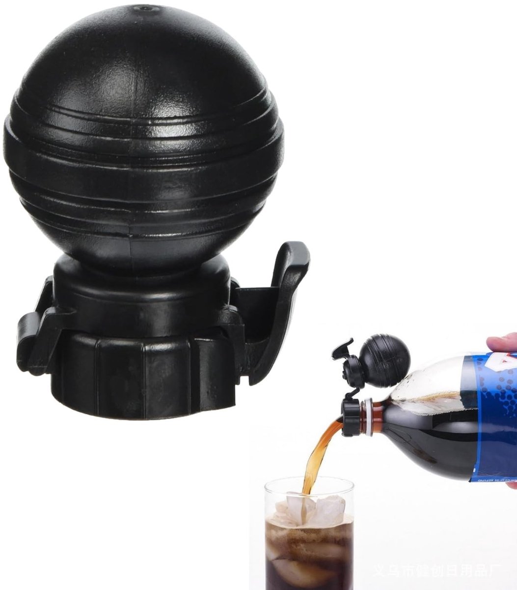 Dailygoods- Pompdeksel Uniek Ontwerp - Herbruikbare Siliconen Doppen - Deksel voor Koolzuurhoudende Dranken - Vaatwasmachinebestendig - Houdt Dranken Vers - Gemakkelijk in Gebruik - Frisdrankdeksel