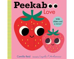 Peekaboo: Love: (An Interactive Board Book for Babies & Toddlers with Mirror & Sliders to Push, Pull, or Turn. Cute Artwork Includes a Strawberry, Rai