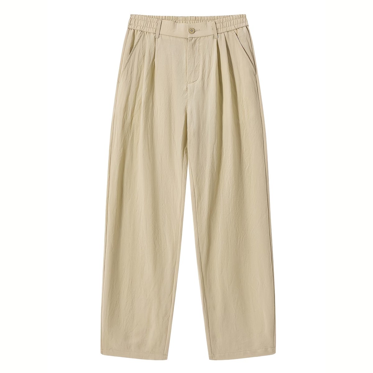 Currero Linnen Broek Heren Zomerbroek Volwassenen Lange Broek Pantalon Strandbroek Zomer Ibiza Stijl XXXS Abrikoos