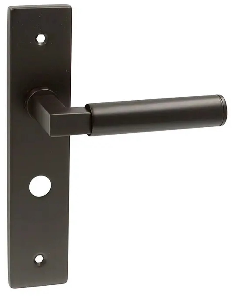 Avenue Deurkruk op schild Arkitekt - Staal - Zwart - WC-sluiting - Afstand 63 mm