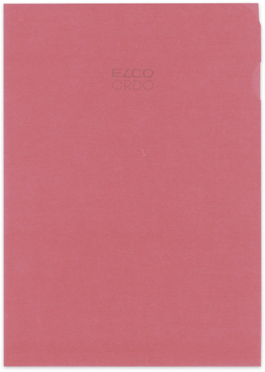 Elco Transparant L-map Papier A4 rood 100 stuks - EO-29490-94