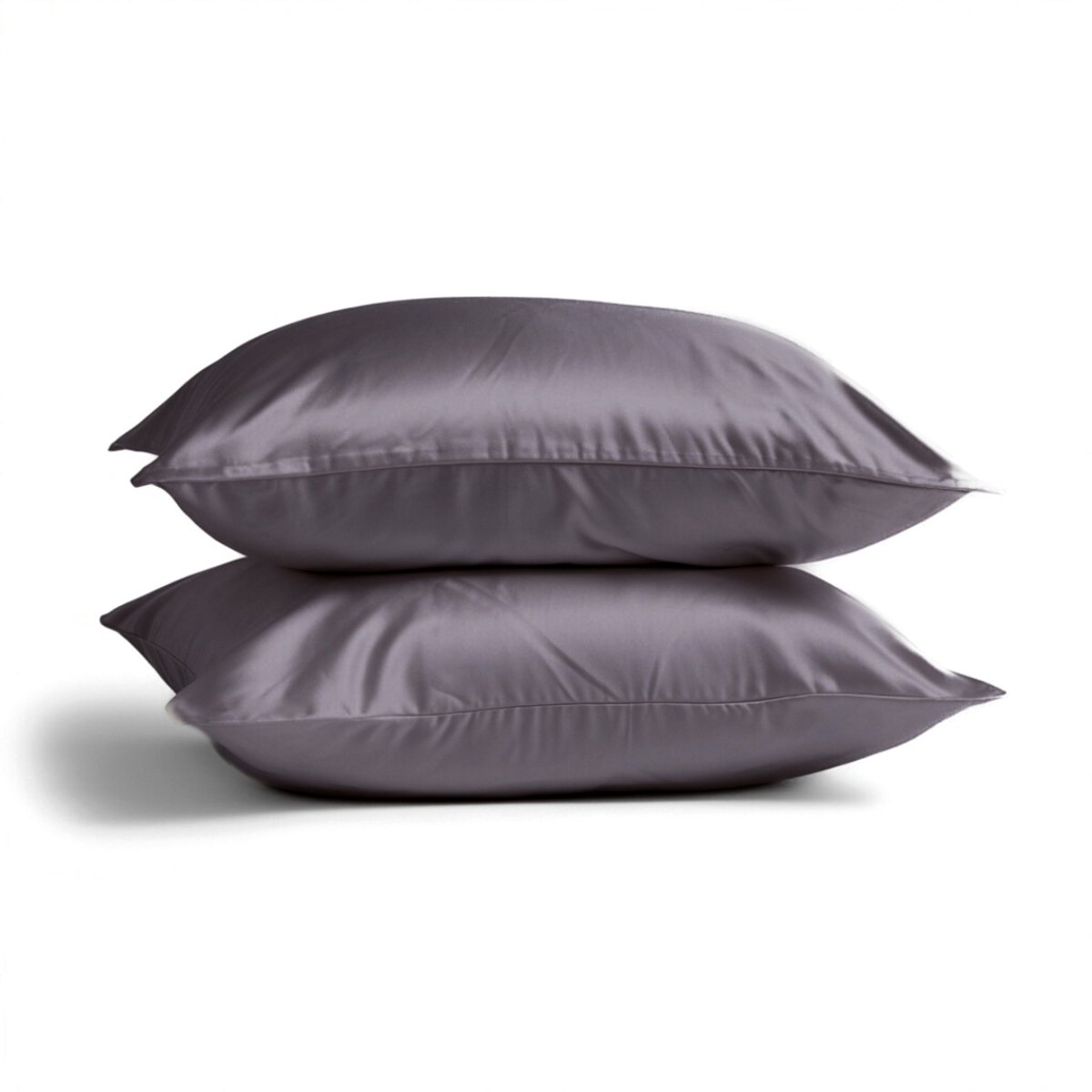 2x Zijden Kussensloop 40x80cm Antraciet Hotelsluiting 19 Momme - Kussensloop set - Luxe Silk Kussensloop 100% moerbei zijde - Zijde kussensloop - Silk Heaven - 40x80cm / Hotelsluiting