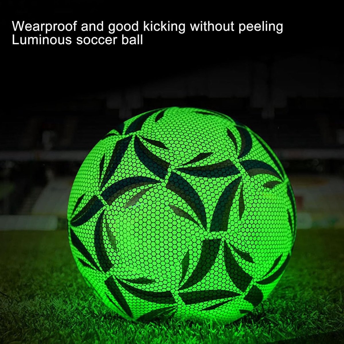 VHV - Lichtgevende Voetbal - Maat 5 Reflecterende Bal - PU Trainingsbal voor Avondspel — cadeau in Sport & Outdoor - foto 3