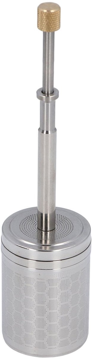 Dailygoods- Koffiezetapparaat Draagbaar - Roestvrij Staal - Herbruikbaar Ontwerp - Lichtgewicht - Ideaal voor Thuis/Kantoor/Reizen - Nauwkeurige Extractie - Koffiezetter