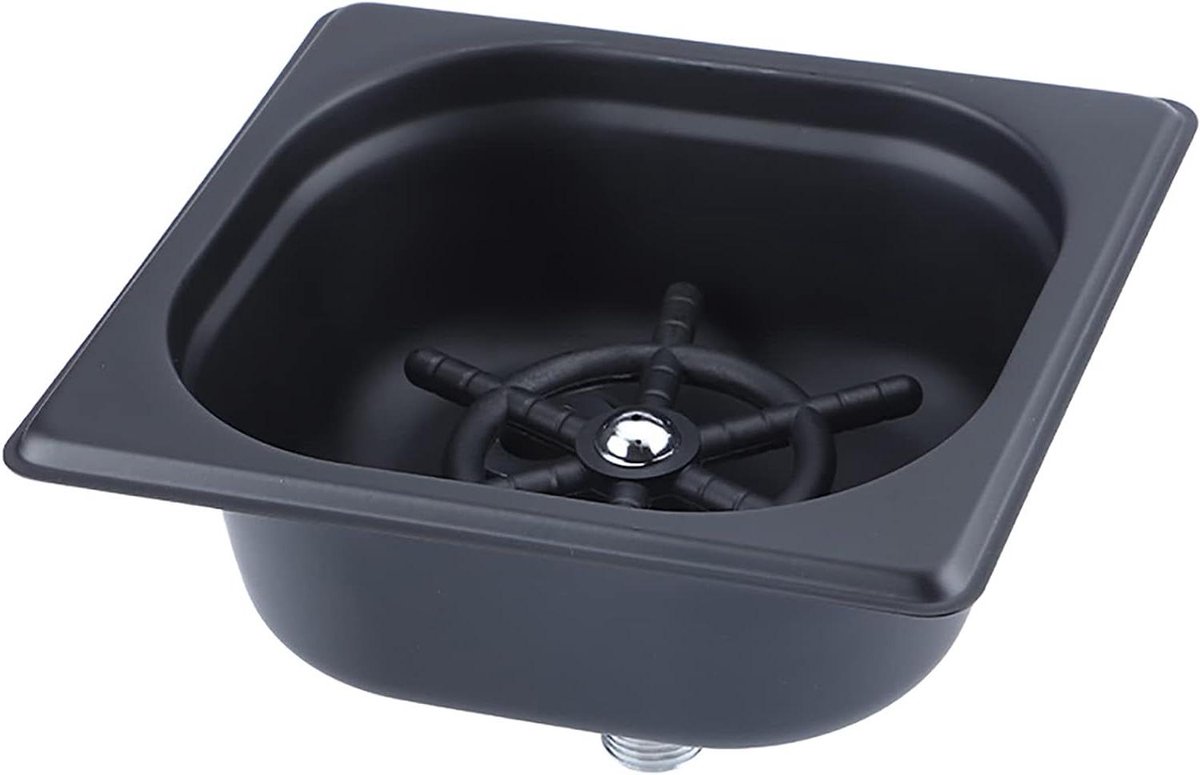 Automatische Glazen Spoeler - Fles Reiniger - Snel Glazen Wassen - 360 Graden Spoelen - 178x163x65mm - Zwart