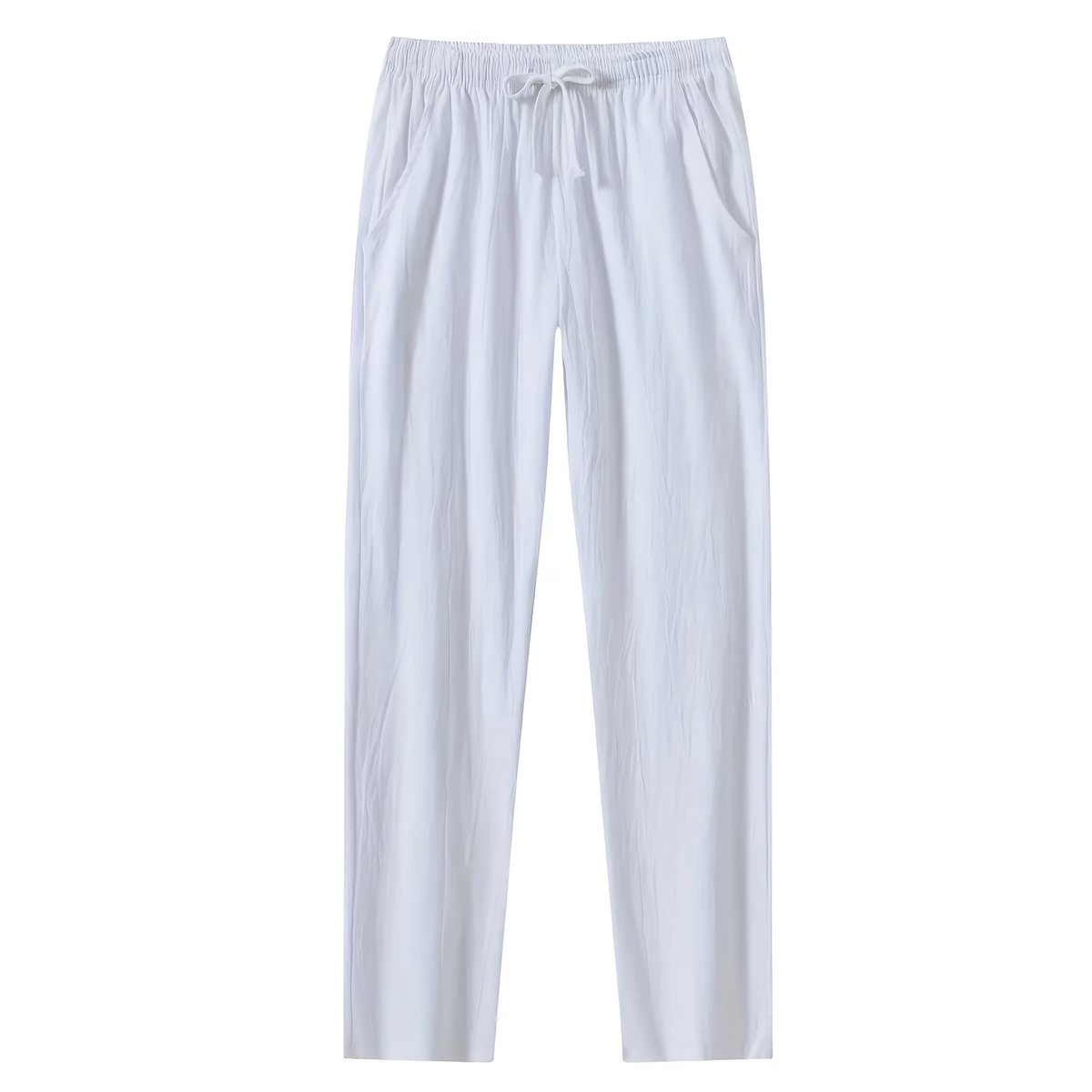 Currero Linnen Broek Heren - Zomerbroek - Volwassenen - Lange Broek - Pantalon - Strandbroek - Zomer - Ibiza Stijl - Wit XL