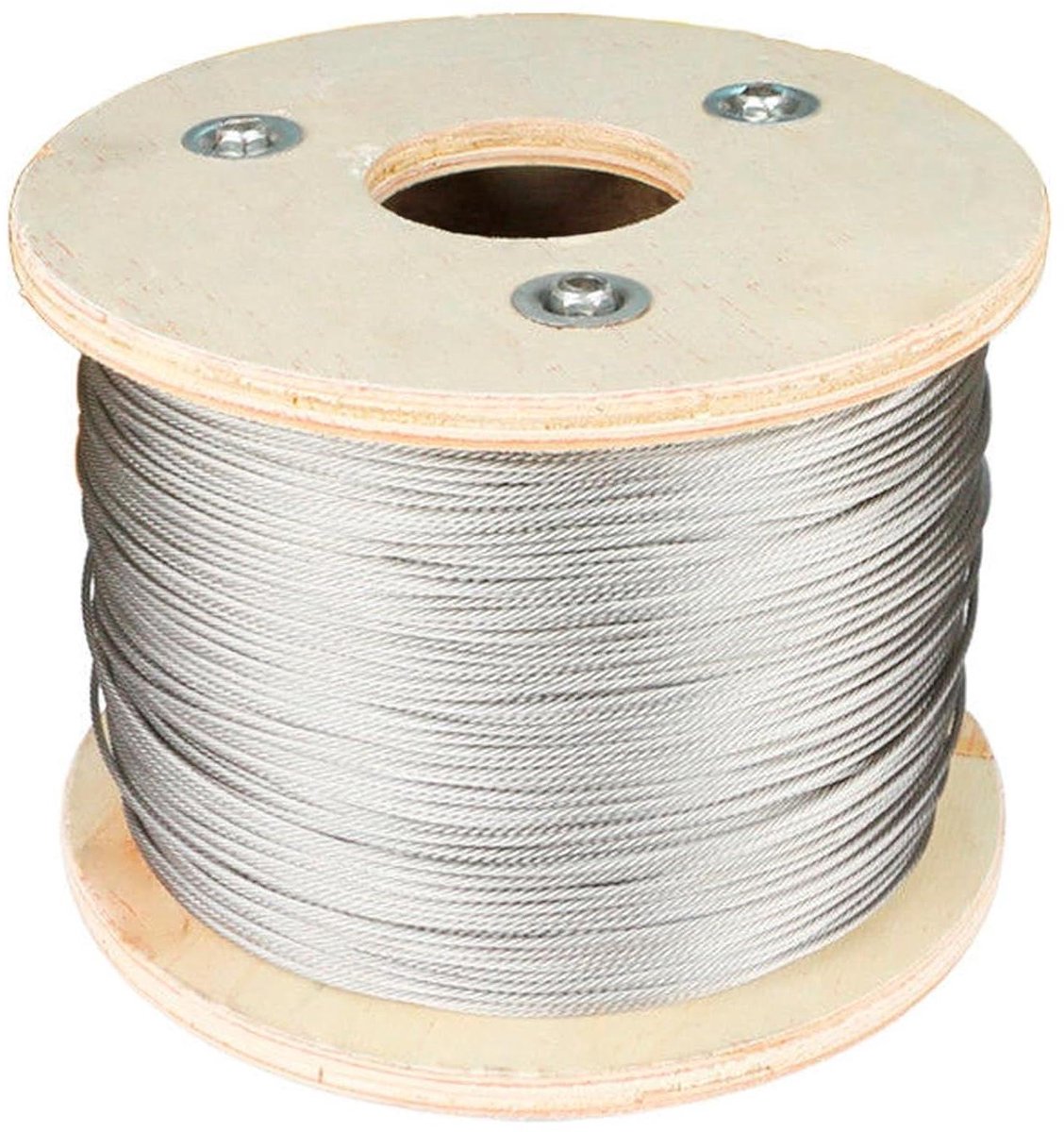 Stalen Kabel - Touw Staal - Bevestigen en Ophangen - Zoutwaterbestendig V4A - 10 Meter 5 mm - Zilverkleurig