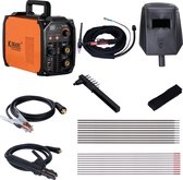Kibani Lasapparaat TIG-200S incl. 5 kg laselektroden & 50 wolfraamelektroden - TIG & MMA Lasapparaat tot 4.0 mm - IGBT-Inverter-Technologie - Compact en Lichtgewicht - Elektrisch Lasapparaat 220V - RVS / Elektrode Lassen