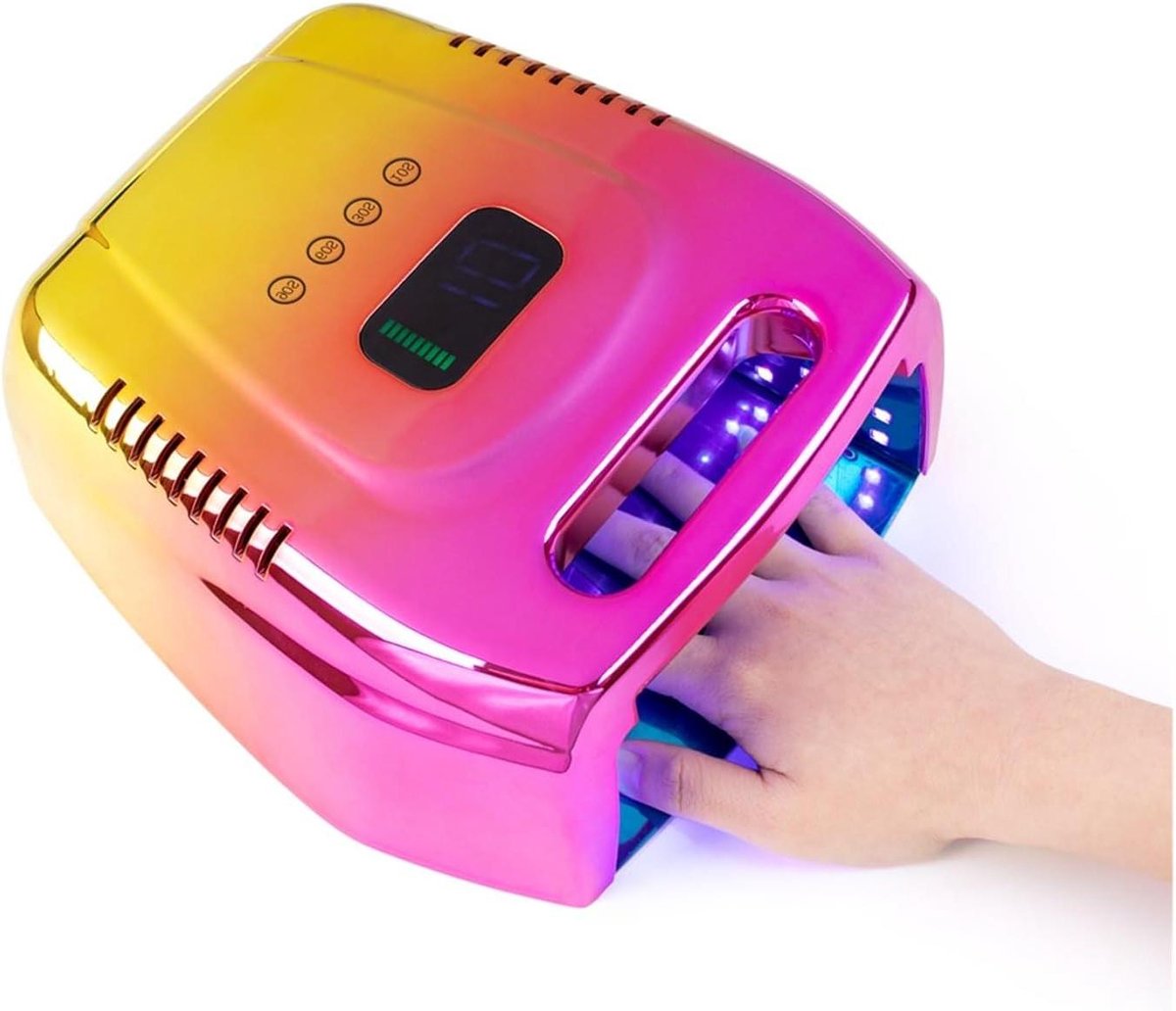 Nagellamp - Gelnageldroger UV-lamp - Nagels Drogen - Gelijkmatig Verdeeld - 96W - Gradient Gold