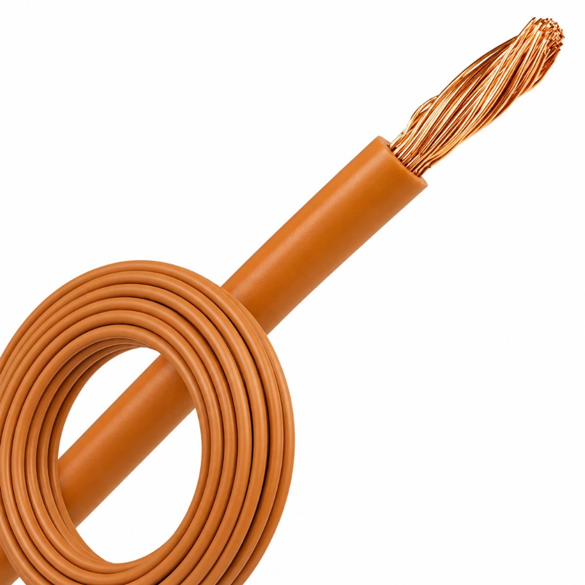 Montagedraad VDS 0.75mm² (H05V-K) 70° bruin - per rol 100 meter (29100)