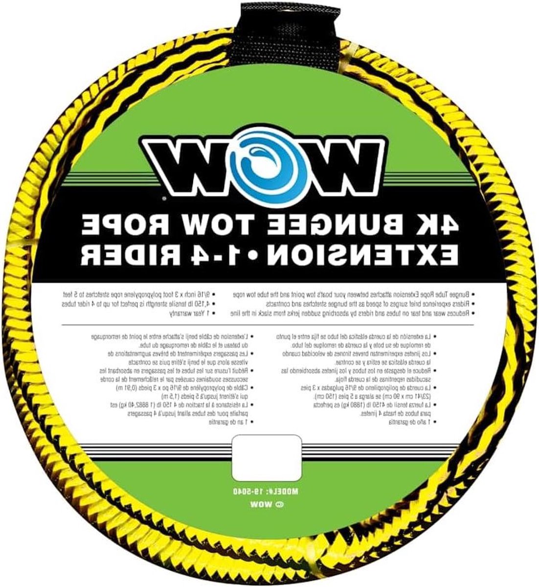 Bungee Trektouw Verlenging - Watersport Touw Extensie - Waterskiën en Wakeboarden - Absorbeert Schokken - 1.5 m uitrekbaar - Niet gespecificeerd