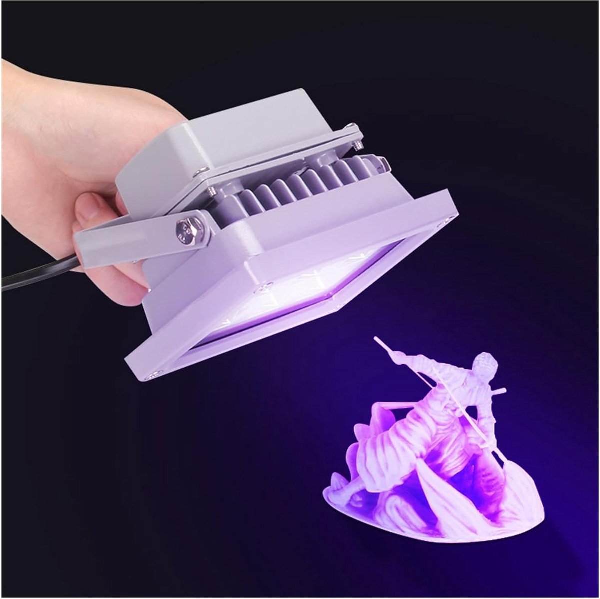 UV LED Lamp - Uithardingslamp UV - 3D Print Uitharden - Koude Lichtbron - 8W - Grijs