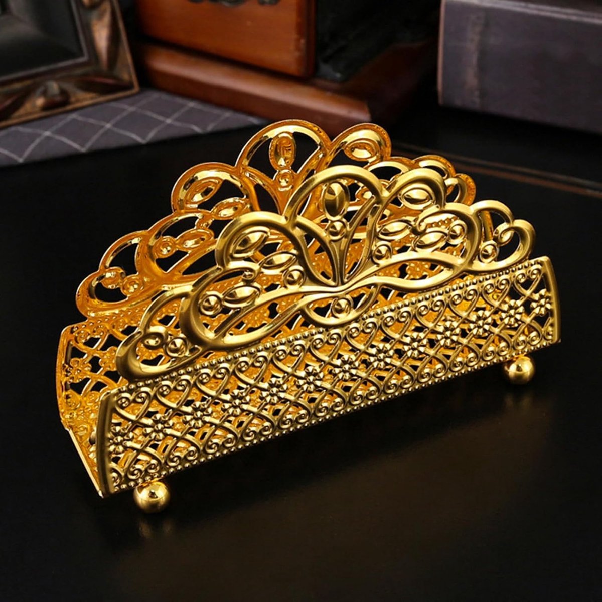 Gouden servethouder - Papieren handdoekdispenser - Tafel decoreren - Vintage decoratief on