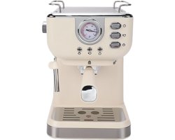 Espressomachine Pompdruk - Koffiezetapparaat Semi Automatisch - Thuis Koffie Zetten - Hogedruk Extractie - 32D x 31B x 25H cm