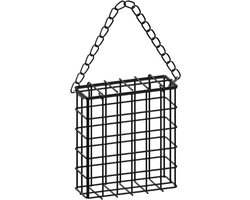 Vogelvoeder - Voerbakje Suet Feeder - Vogels Voeren - Duurzaam Metalen Ontwerp - 14 x 14 x 5 cm - Groen