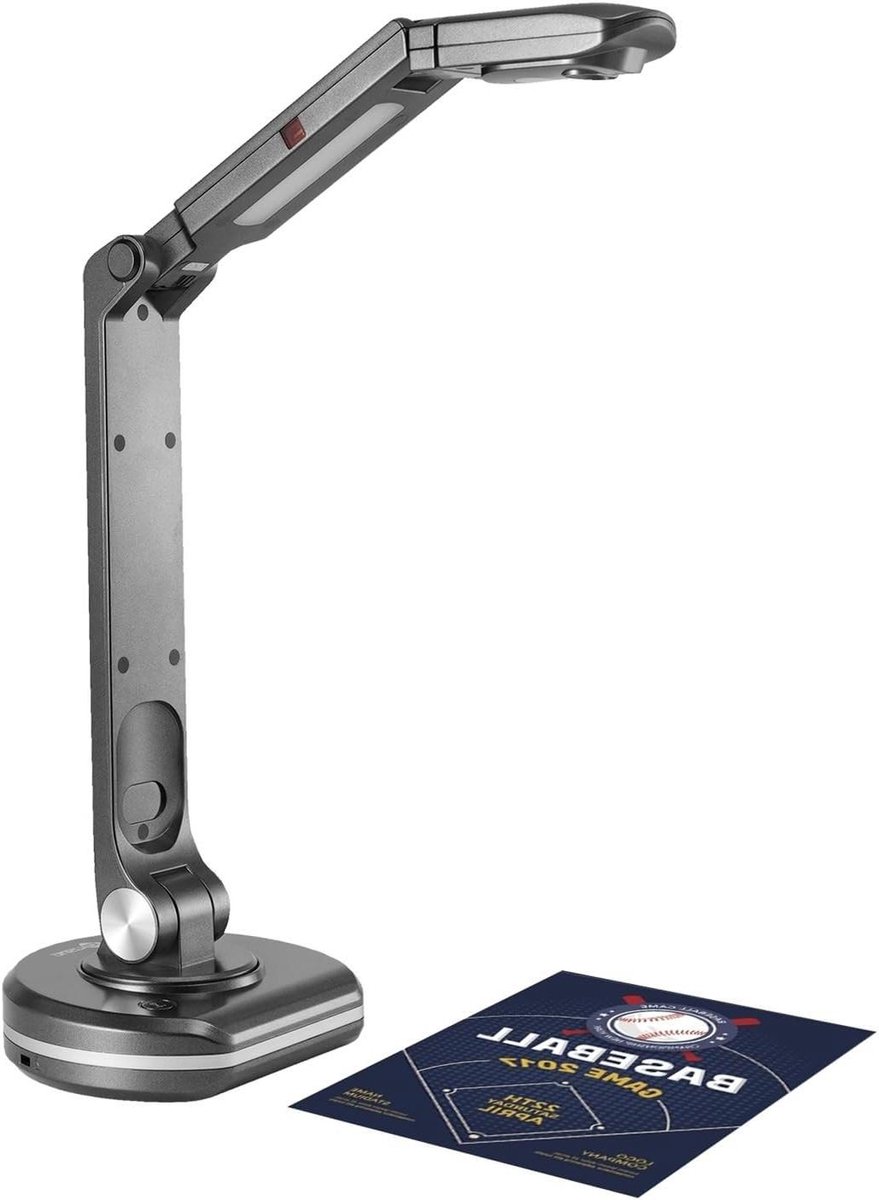 Document Scanner - Documentcamera Boekscanner - Lesgeven Vergaderen - OCR Taalherkenning - A3 formaat - Zwart