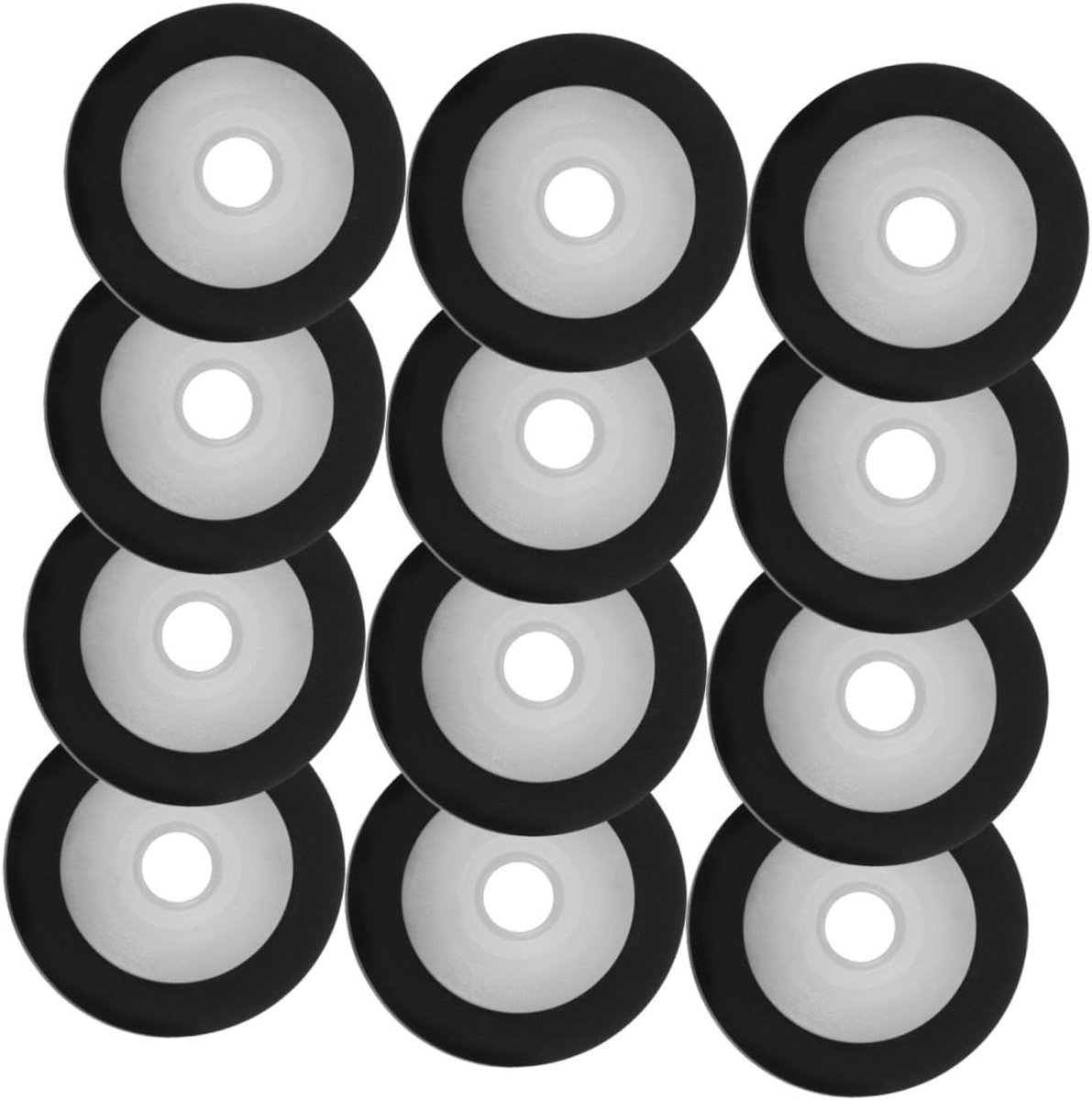Drukrollen Set - Audio Onderdelen - Cassette Reparaties - Duurzaam Plastic Materiaal - 60 Stuks - Zwart