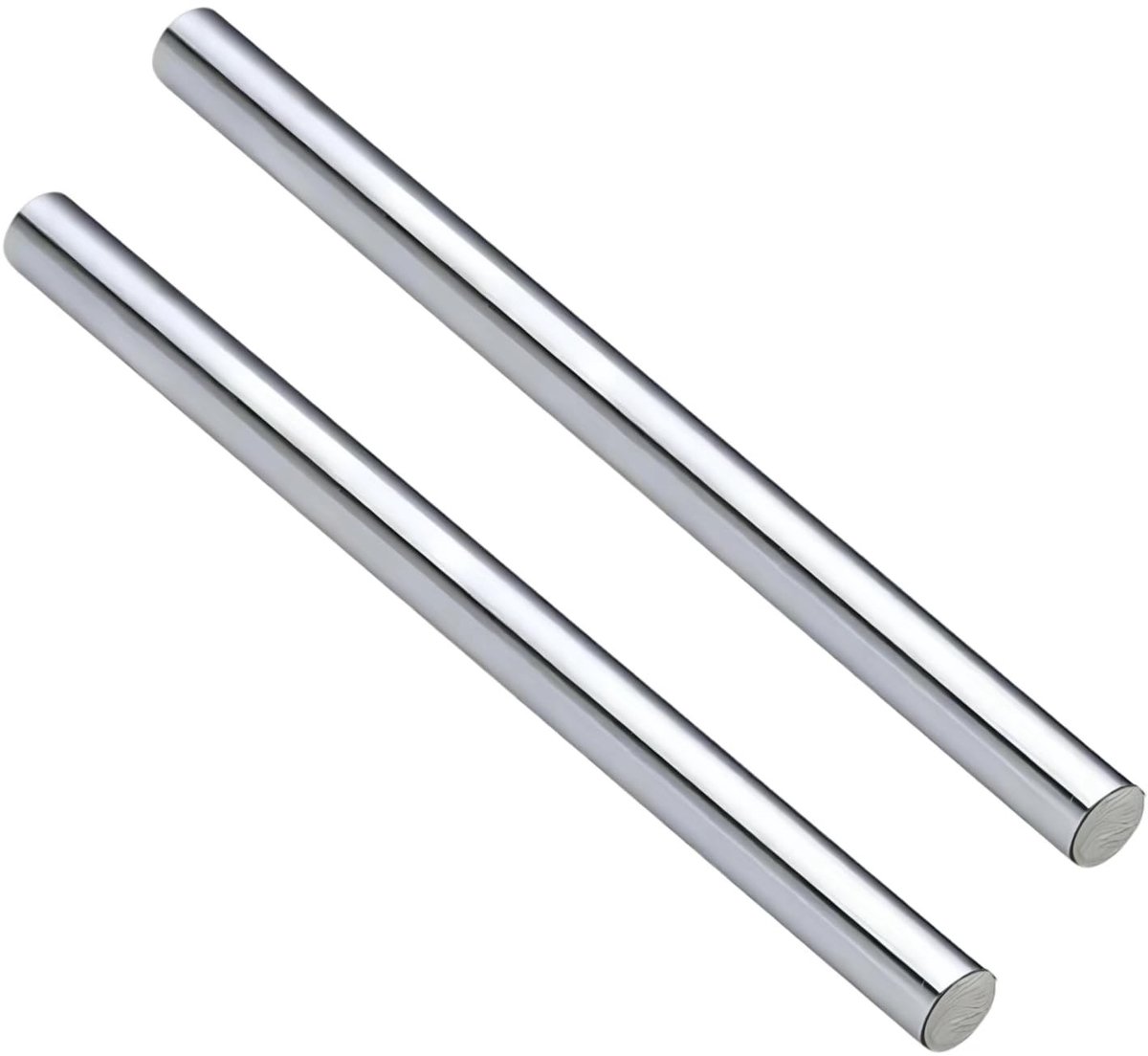 Dailygoods- Lineaire As 2 x Ø 10mm x 300mm - Hoge Kwaliteit Carbon Staal - Precisie As - Lineaire Lager voor 3D Printers - CNC - Hardheid HRC58-64 - Lineaire Rail