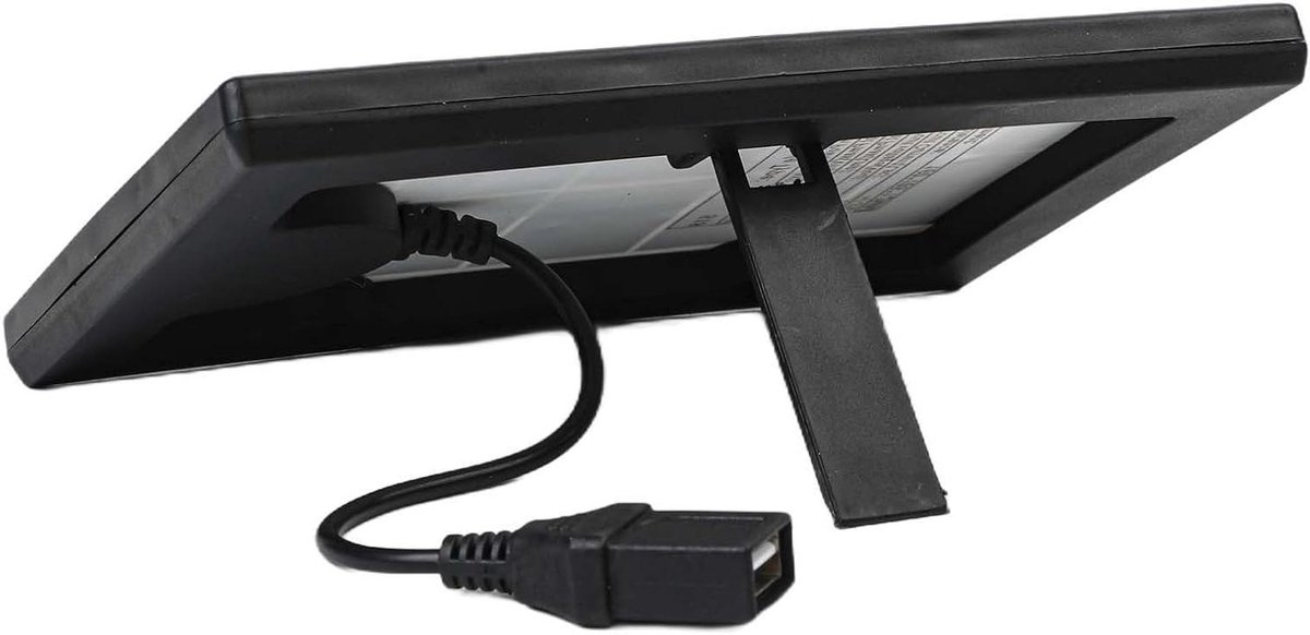Zonnepaneel Module - Draagbare Oplader - Outdoor Energie - 18% Efficiëntie - 160x105mm - Zwart
