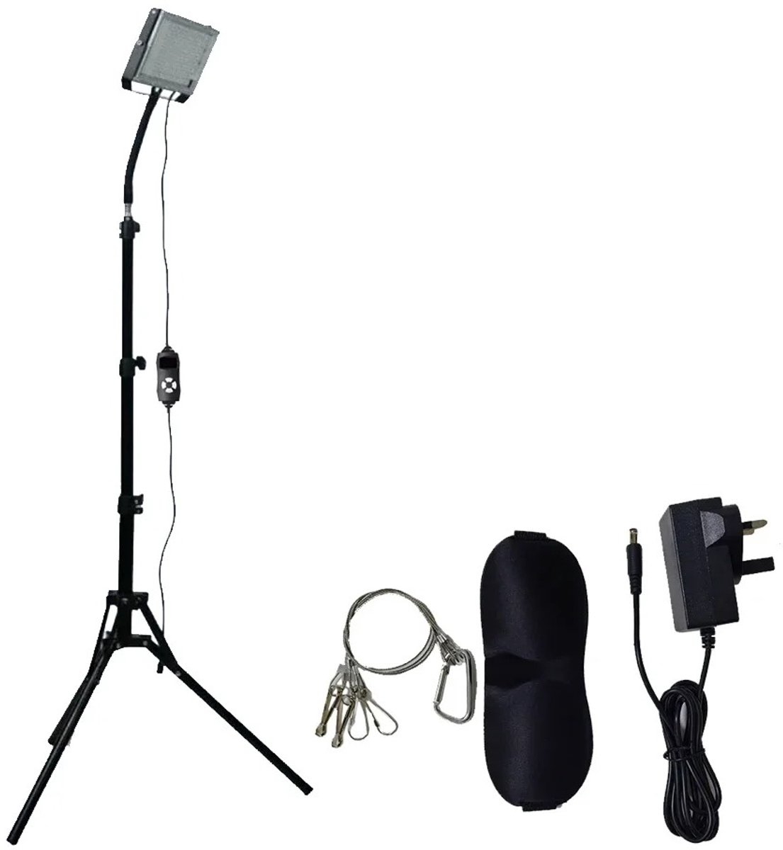 Velmio Gezichtsbruiner - UV Lamp - Zonnebank - LED Zonnebanklamp voor Gezicht en Hals - Compacte Tanning Lamp - Bruiningslamp voor Binnen - Met Tripod - 460 NM - Thuisgebruik - Zelfbruiner