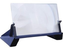 Telefoon Schermversterker - Mobiele Projector Vergrootglas - Films Kijken - 12 Inch 3D HD Beeld - Opvouwbaar - Blauw