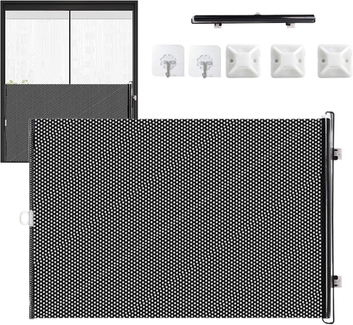 Uitschuifbaar Hekje - Hondendeur Veiligheidshek - Huisdieren Binnen Houden - Gereedschapsloze Installatie - 50x125 cm - Grijs