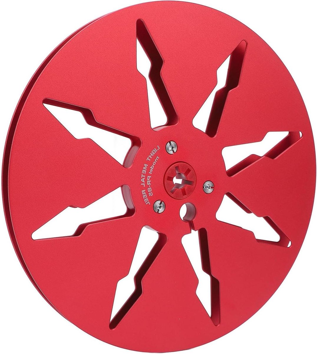 Lege Tapespoel - Aluminium Spoel - Geluidsopname - 8-Gaats Ontwerp - 7 inch - Rood