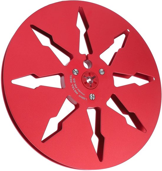Lege Tapespoel - Aluminium Spoel - Geluidsopname - 8-Gaats Ontwerp - 7 inch - Rood — afbeelding 3