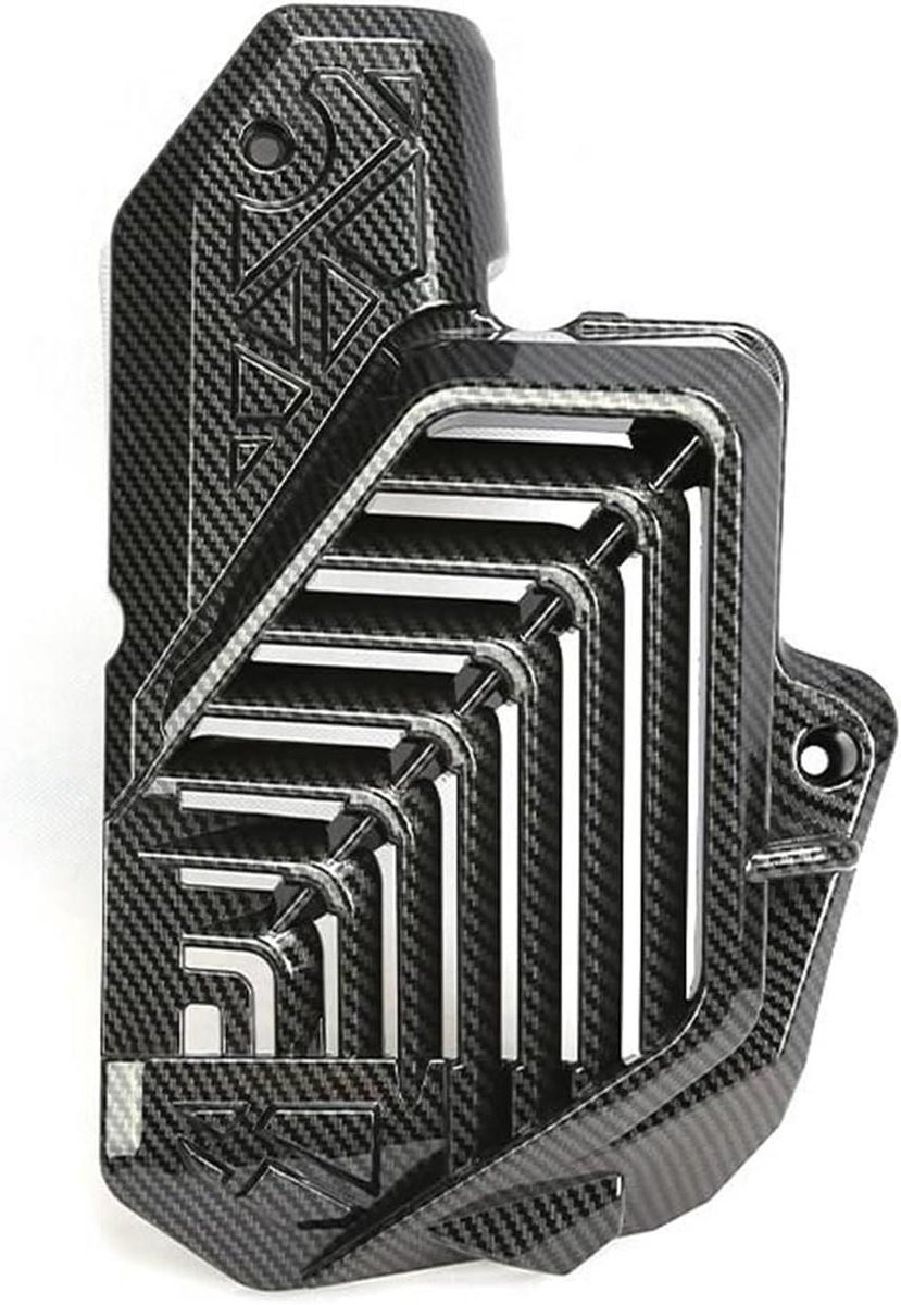 Motorfiets Radiator Grille - Radiator Beschermer - Motor Beschermen - Koolstofvezelpatroon - 1 stuks - Zwart