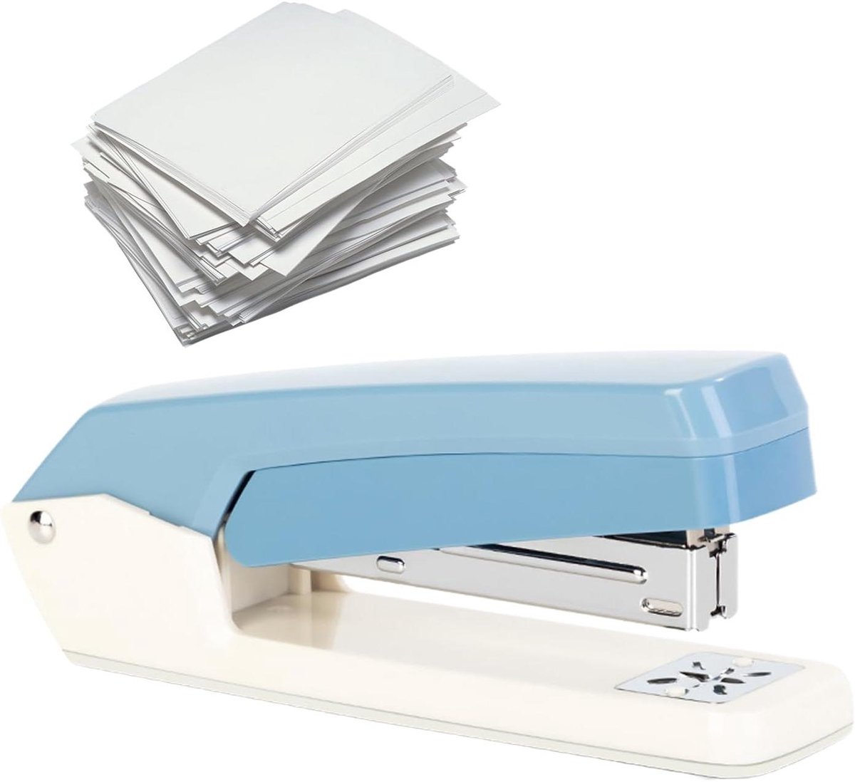 Draaibare Nietmachine - Lange Arm Nietmachine - Documenten Binden - Klemvrij Mechanisme - 155 cm - Blauw