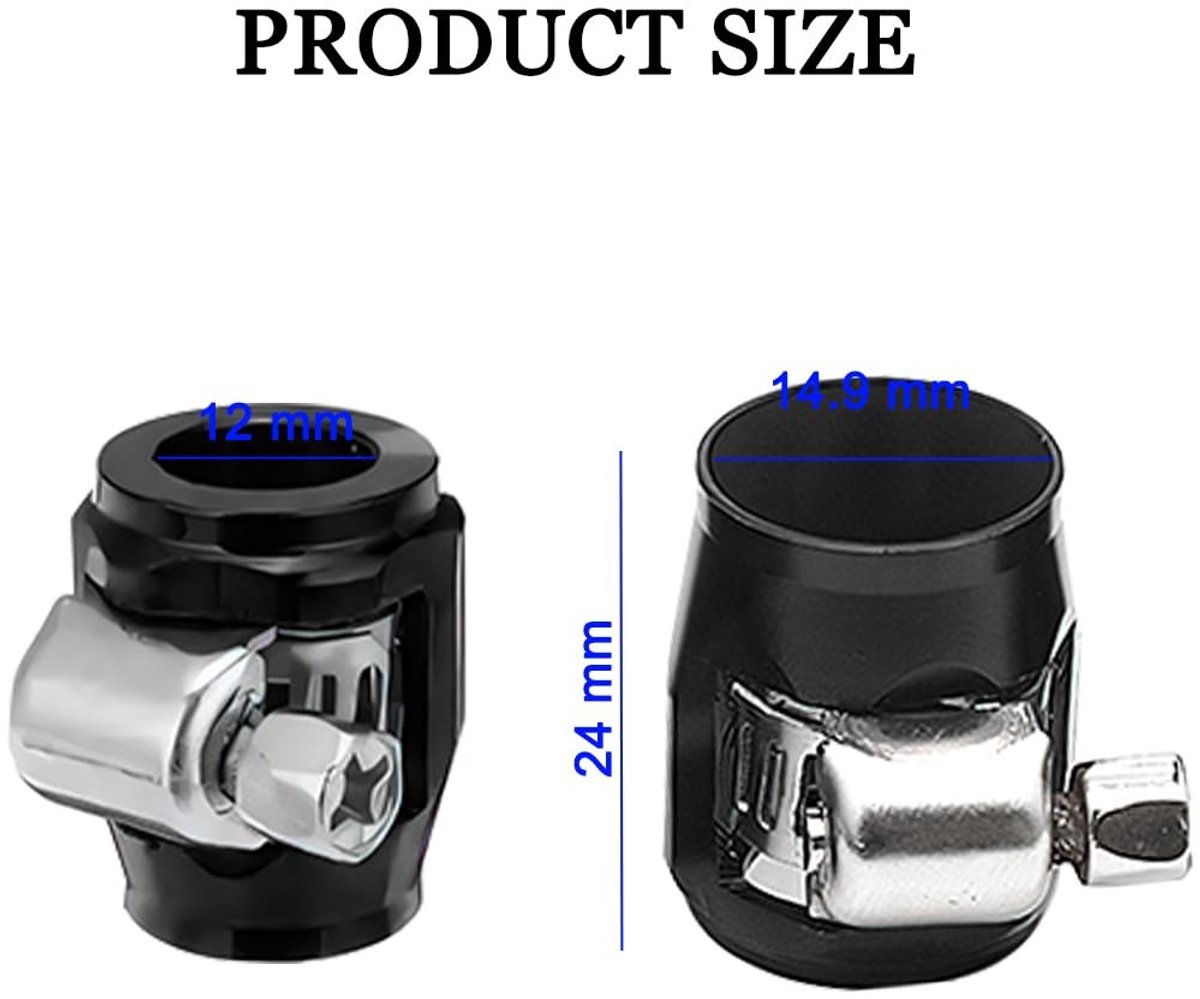 Dailygoods - Slangklemmen Auto - Flexibel Rubber - Verbeter prestaties - Zwart - Slangadapter - Universeel voor diverse toepassingen