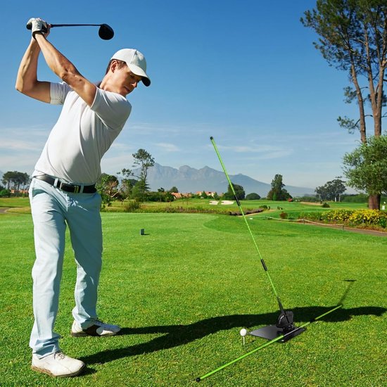 Golf Uitlijnstokken - Golf Training - Swing Verbeteren - Draagbare Golf Accessoires - 111x116cm - Groen van GOLF — afbeelding 2