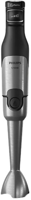 Philips Staafmixer 3-in-1 HR2683/00 - Incl Hakmolen, Maatbeker en Garde/Klopper - 1200 Watt – Regelbare Snelheid - RVS - Zwart