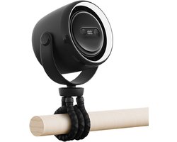 VHV – Kinderwagen Ventilator – Clip-on ventilator met flexibele tripod – 100 standen en nachtlamp – Voor buggy en camping