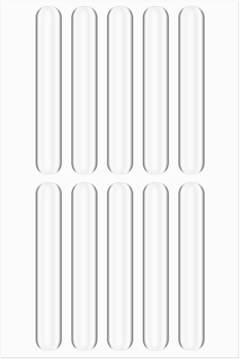 Dailygoods- Meubelpads Set van 10 - Anticollisiestrips - Deurstopper - Geluidsdempende Pad - Transparant - Verstevigende Zelfklevende Adhesief - Deurbumpers