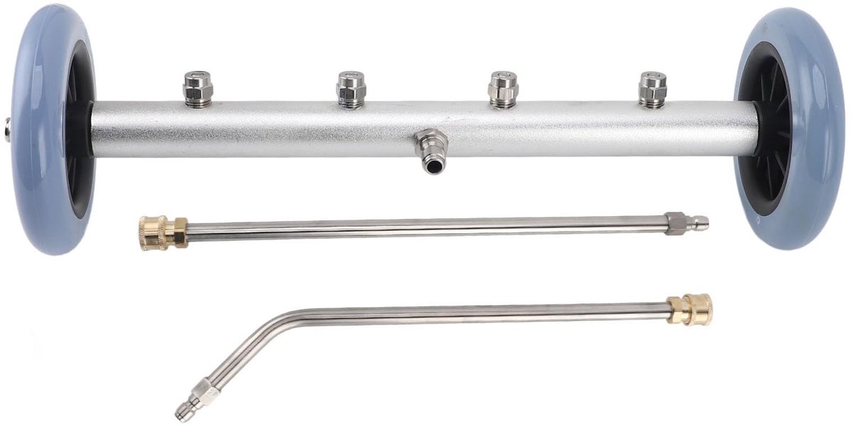 Dailygoods- Hogedrukreiniger 4000PSI - Onderstelreiniger - Waterbezem - Verlengstang - Roestvrijstalen mondstuk - Lichtgewicht en draagbaar