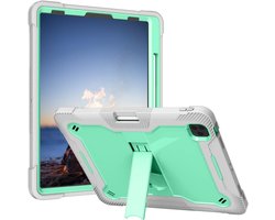 Beschermhoes geschikt voor Apple iPad Pro 12,9 inch 2018/2020/2021 5e / 4e / 3e generatie - Robuuste beschermhoes met 3 lagen, standaard en schouderriem