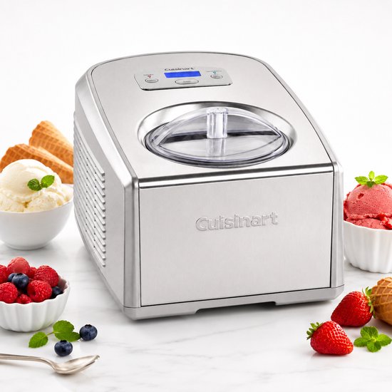 Cuisinart Zelfvriezende IJsmachine 1,5L - Ijsmaker met Compressor - Klaar in 40 Minuten - 4 Programma’s - LED Display - RSV