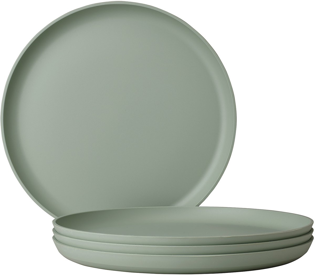 Mepal plat bord Silueta – 4 stuks – Dinerborden – Nordic sage