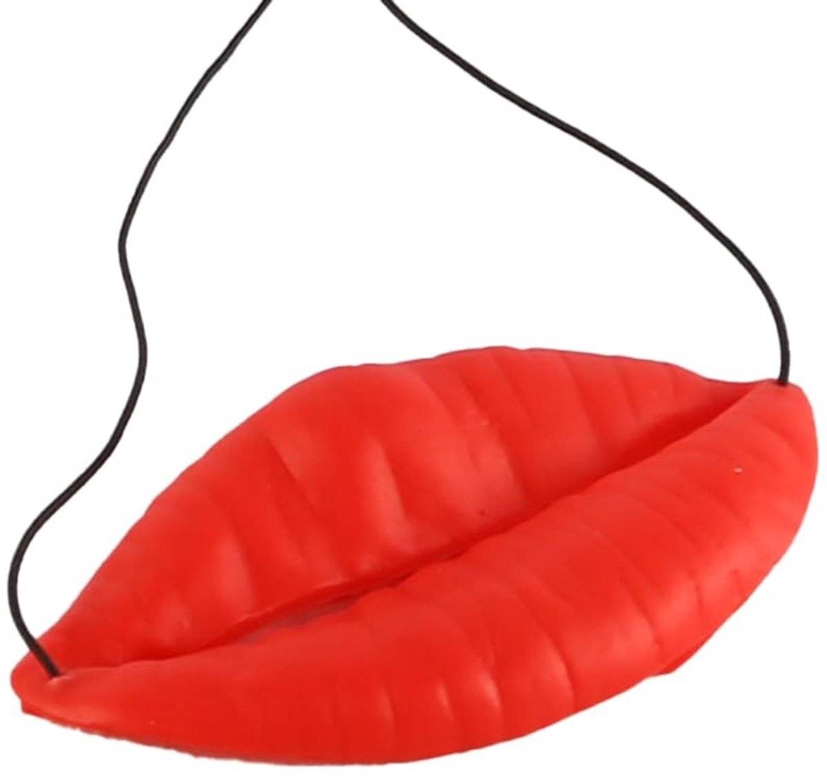 Dailygoods- Worstmond Decoratie - 2 Stuks - Grappige Rode Lippen - Feestdecoratie - Halloween Accessoire - 10x5.5 cm - Humoristische Sfeer