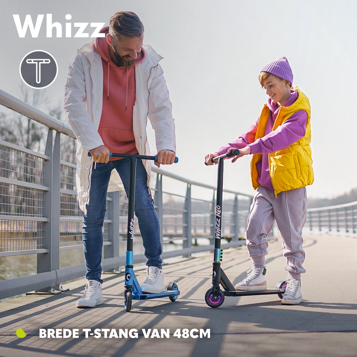Lionelo Whizz - Step - 110mm - T-Bar - 100KG - voor Jongens en Meisjes - Steel rem - Kinderstepjes — afbeelding 12