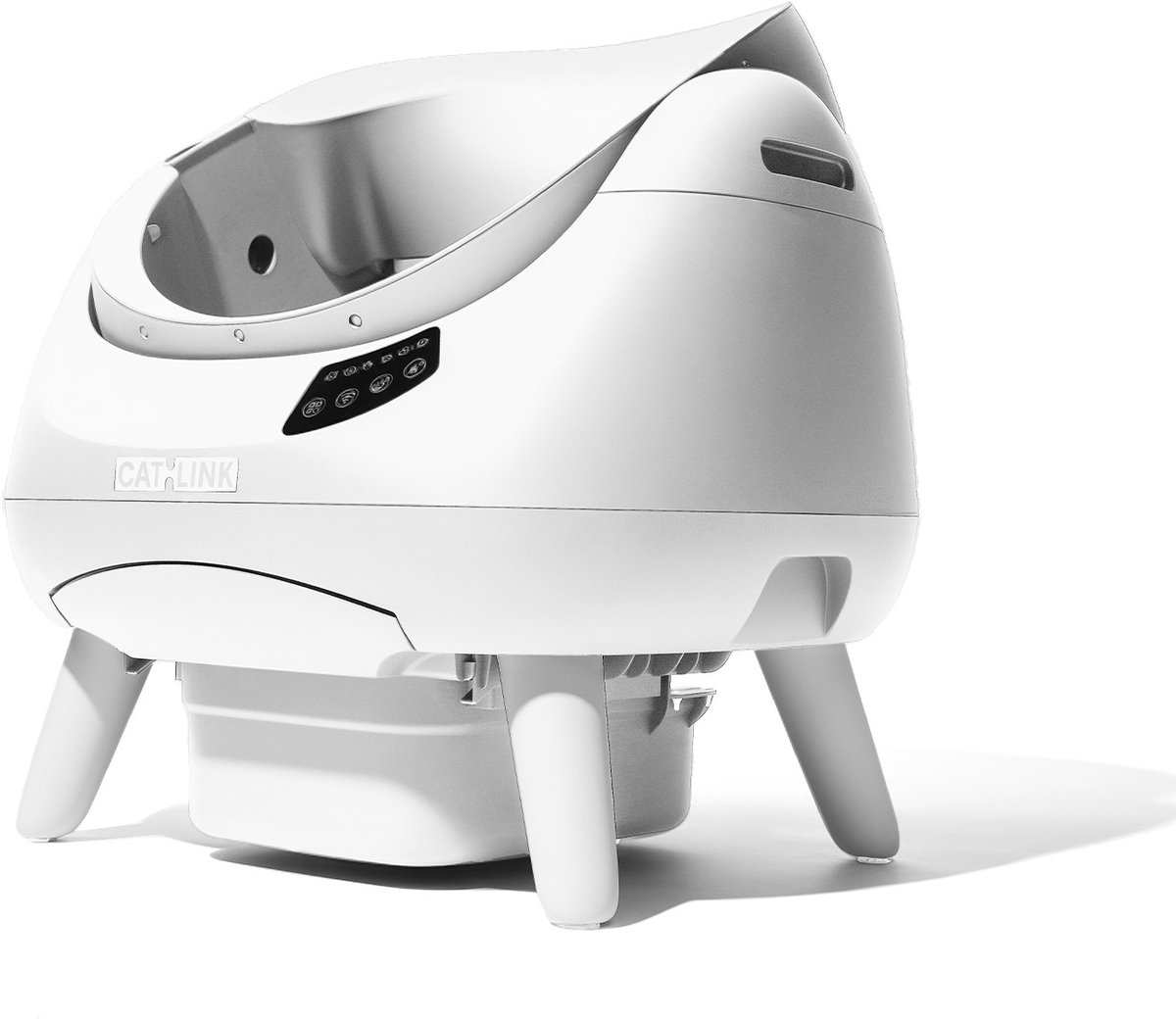CATLINK Open X - Open Top Zelfreinigende Automatische Kattenbak Wit thumbnail 2