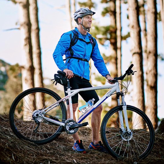 Verbeterde universele bidonhouder voor fietsstuur en -frame - Bekerhouder voor motorfietsen, geschikt voor flessen met een diameter van 1,9–2,8 inch - Universele drankhouder voor fietsen en mountainbikes (MTB) (K) - Macaron-kleuren — afbeelding 2