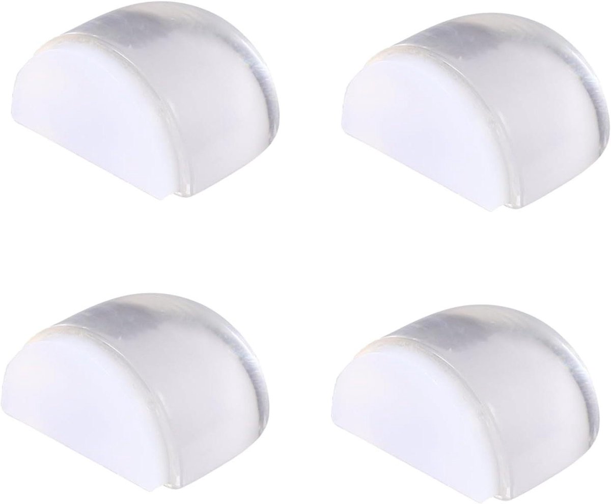 Deurstoppers Set - Deurhouders - Deuren Dempen - Hoge Elasticiteit - 4 Stuks - Transparant
