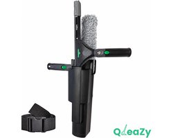 Professionele Glasreinigingsset 4in1 - Unger Ninja 35cm - QleaZy Bucket & 105cm nylon riem