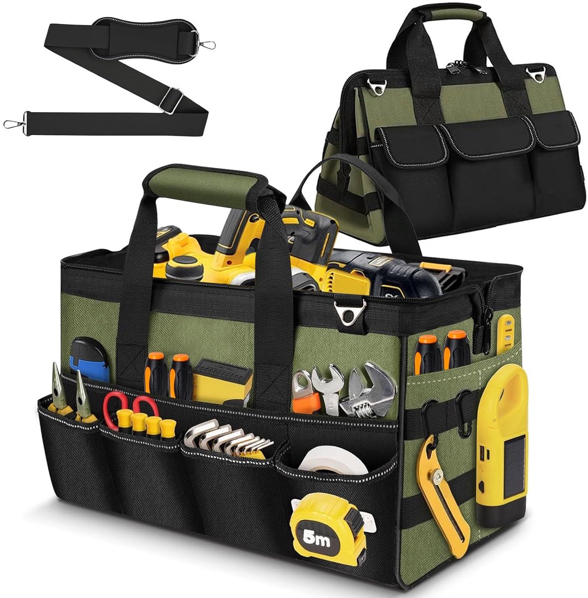 Omgoods - Professionele Tool Bag met 21 Compartimenten voor Elektriciens en Klussers