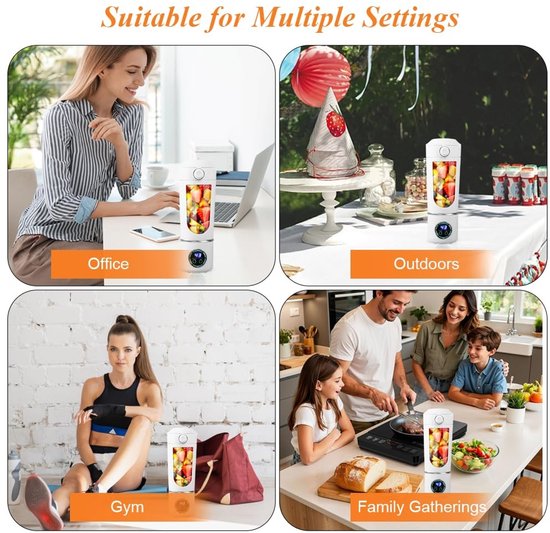 Omgoods - Draagbare Blender 700ML met RVS Messen voor Smoothies — afbeelding 5