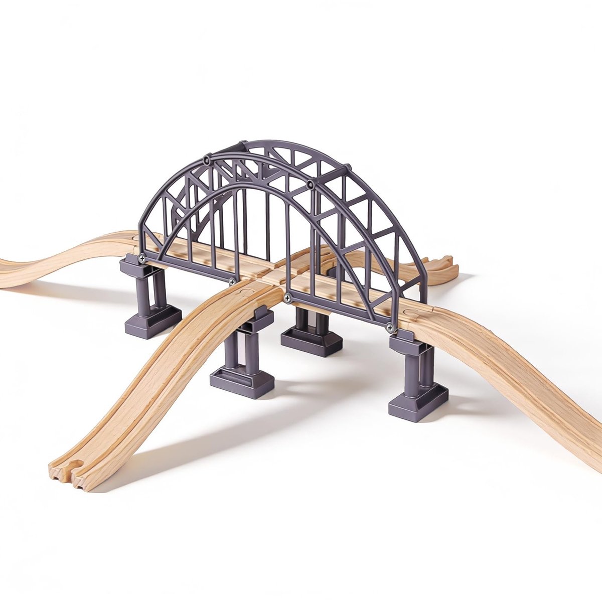 Omgoods - Houten Spoorwegaccessoires - Houten Brug Speelgoed voor Peuters