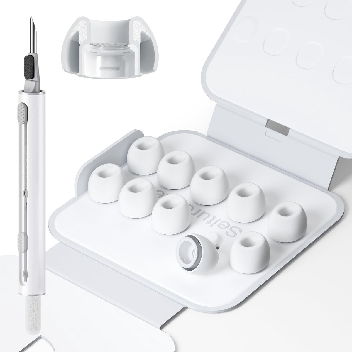 Omgoods - Vervangende Oordopjes voor AirPods Pro 3 met Schoonmaakset, 5 Maten